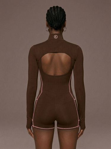 DefineX Cacao Romper | One Piece Activewear