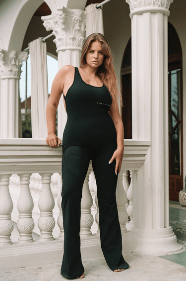 Flared Jumpsuit - BlackKG15 - B - L/XLKATE GALLIANO