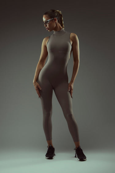 High Neck Jumpsuit - GreyKG18 - G - S/MKATE GALLIANO