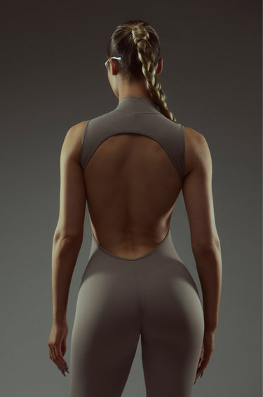 High Neck Jumpsuit - GreyKG18 - G - M/LKATE GALLIANO