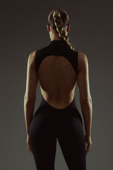 High Neck Jumpsuit - BlackKG18 - BLA - S/MKATE GALLIANO