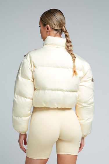 W23/24 KG Cropped Puffer Jacket - CreamPUFFER - C - M/LKATE GALLIANO