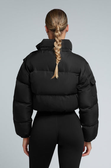 W23/24 KG Cropped Puffer Jacket - BlackPUFFER - B - S/MKATE GALLIANO