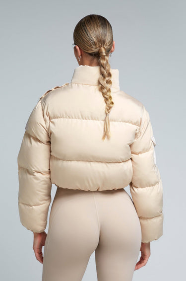 W23/24 KG Cropped Puffer Jacket - LattePUFFER - L - M/LKATE GALLIANO