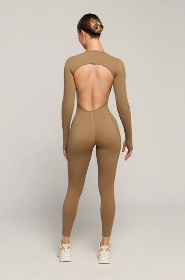 Long Sleeve Jumpsuit - CaramelKG21 - CAR - S/MKATE GALLIANO