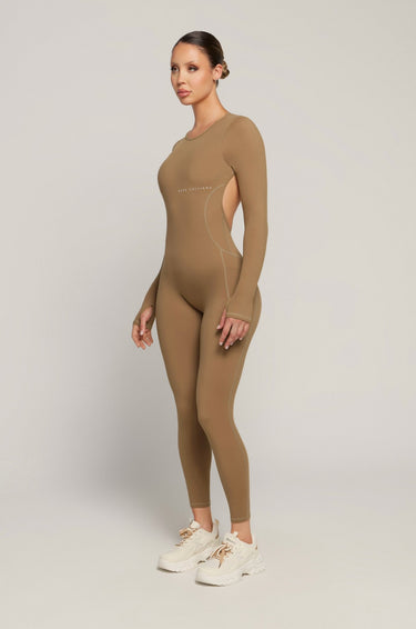 Long Sleeve Jumpsuit - CaramelKG21 - CAR - M/LKATE GALLIANO