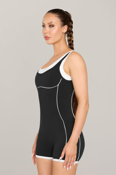Contrast Romper - BlackKG25-BLA-S/MKATE GALLIANO