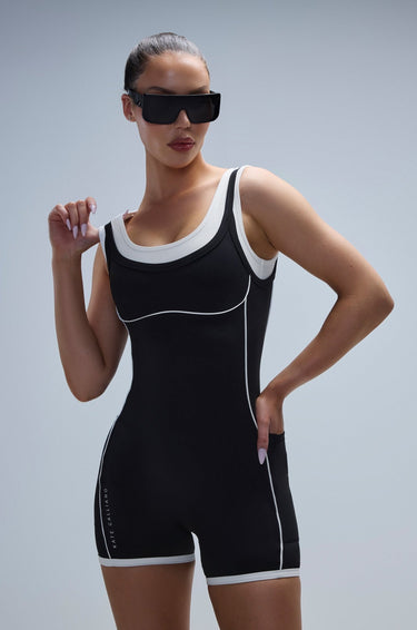 Contrast Romper - BlackKG25-BLA-XS/SKATE GALLIANO