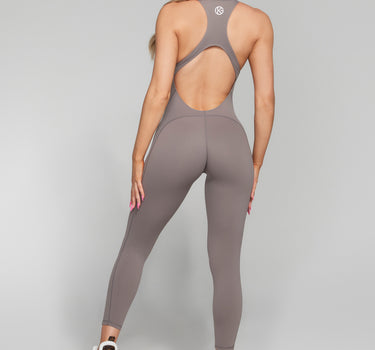 grey jumpsuit - gray jumpsuit - kg grey jumpsuit - grey jumpsuit for women - kate galliano activewear