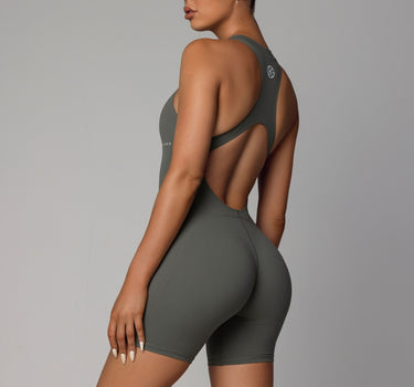 FITTOO Womens Sexy Backless Workout Romper Jumpsuit Textured One Piece  Activewear, #3 Z Grey, Large : : Clothing, Shoes & Accessories