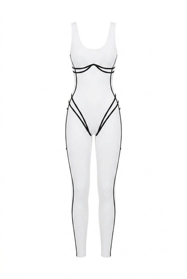 White Activewear Jumpsuit | Kate Galliano