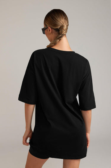 oversized premium cotton t shirt - black