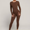 Long Sleeve Jumpsuit - CacaoKG21 - CAC - L/XLKATE GALLIANO