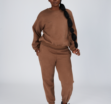 luxe jumper chocolate brown - brown women's jumper - sweater for women - Kate Galliano activewear