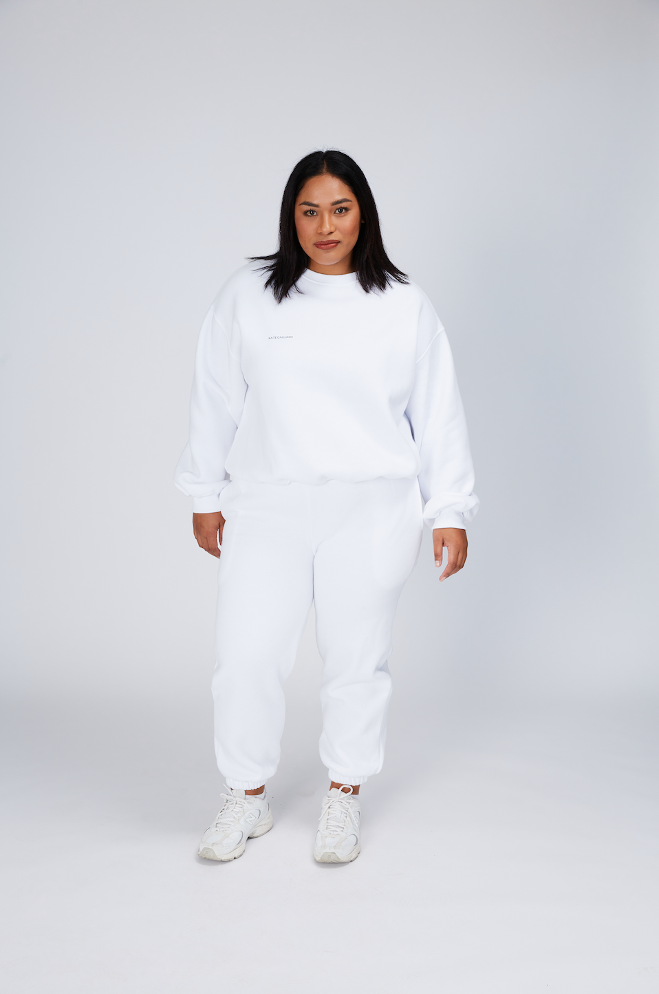 white tracksuit pants luxe Kate Galliano activewear