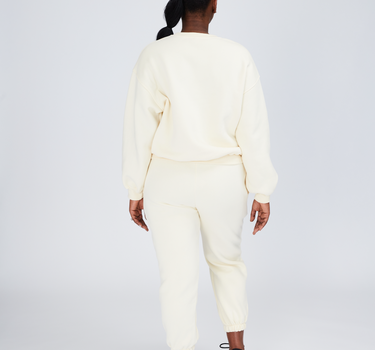 cream tracksuit pants luxe Kate Galliano activewear