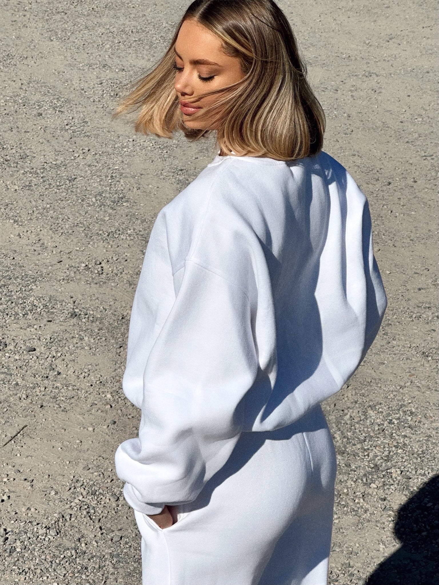 white jumper tracksuit | Kate galliano activewear