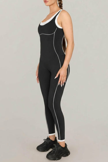 Contrast Jumpsuit - BlackKG29-BLA-S/MKATE GALLIANO