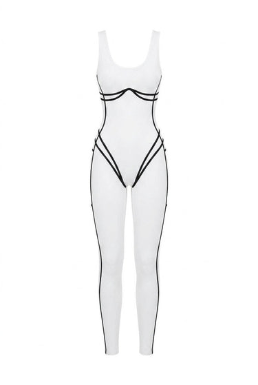 White Activewear Jumpsuit | Kate Galliano