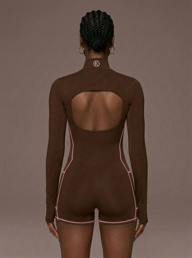 DefineX Cacao Romper | One Piece Activewear