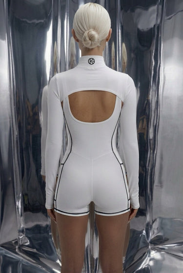 DefineX White Romper | One pieces | Luxury Activewear