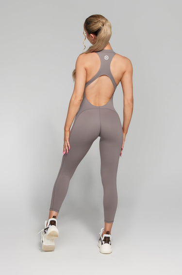 grey jumpsuit - gray jumpsuit - kg grey jumpsuit - grey jumpsuit for women - kate galliano activewear