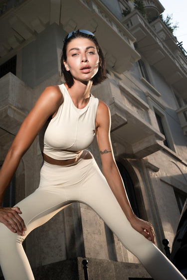 KG LUXE Cropped Top - CreamKG707SKATE GALLIANO