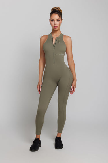 Dark Olive Khaki Jumpsuit | Kate Galliano Activewear