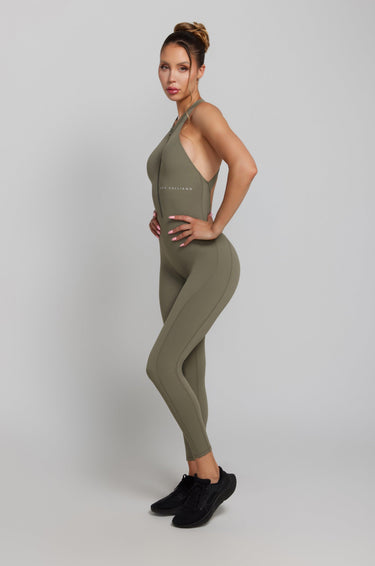 Khaki Gym Jumpsuit