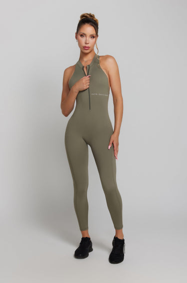 Khaki Gym Jumpsuit