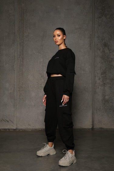 KG22 Quilted Tracksuit Pants- Black - Kate Galliano