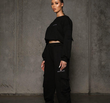 KG22 Quilted Tracksuit Pants- Black - Kate Galliano