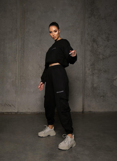 KG22 Quilted Tracksuit Pants- Black - Kate Galliano