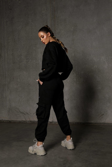 KG22 Quilted Tracksuit Pants- Black - Kate Galliano