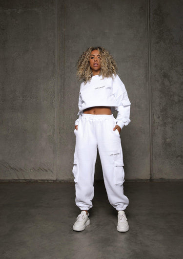 KG22 Quilted Tracksuit Pants - White - Kate Galliano