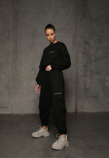 KG22 Quilted Tracksuit Pants- Black - Kate Galliano