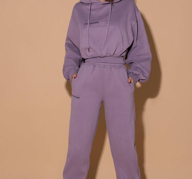 LUXE Tracksuit Pants - Dark Mauve - Kate Galliano