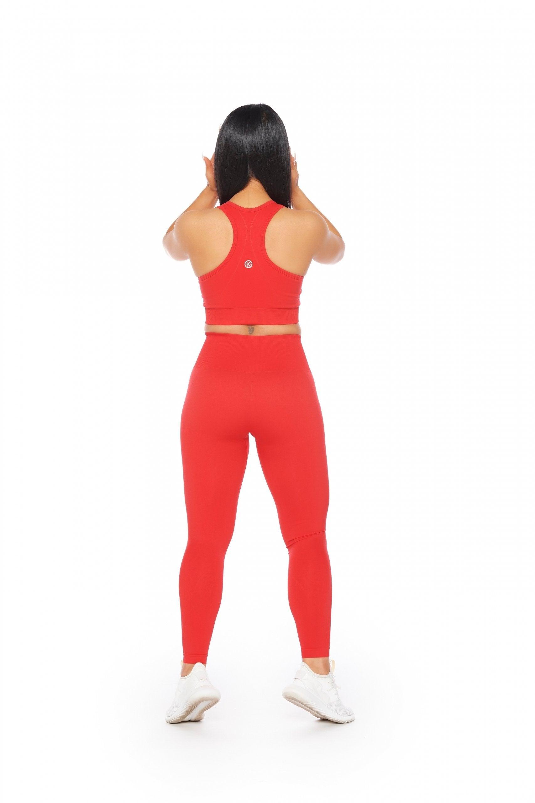 SEAMLESS Sports Bra - Candy Red - Kate Galliano