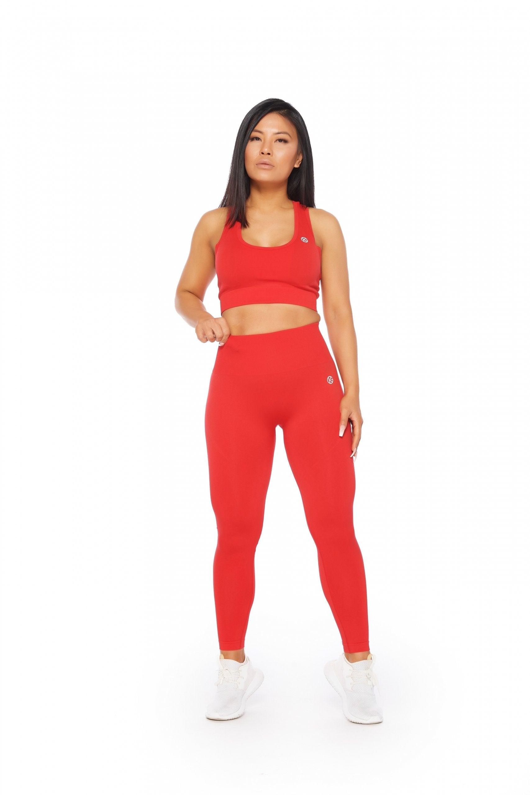 SEAMLESS Leggings - Candy Red - Kate Galliano