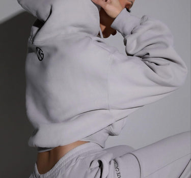 Grey Hoodie - Kate Galliano Activewear - gray hoodie - activewear hoodie - workout hoodie