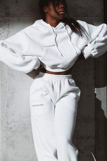 LUXE Hoodie - White - Kate Galliano