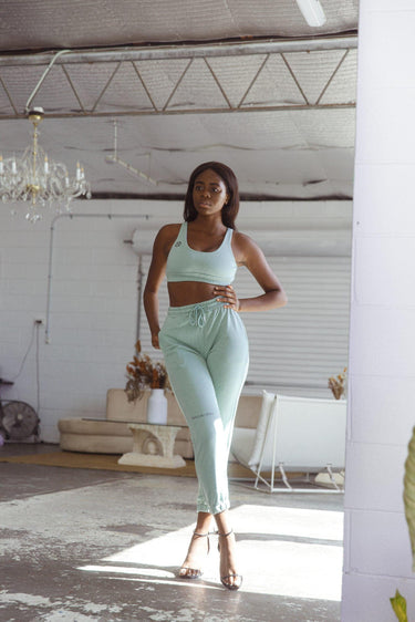 KG LOUNGE Joggers - Sage - Kate Galliano - Sage Jogger Pants - activewear australia