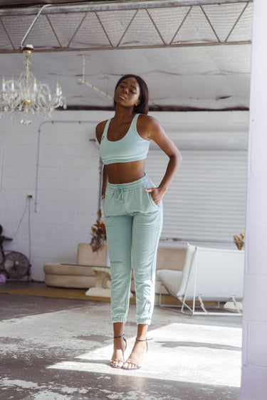 KG LOUNGE Joggers - Sage - Kate Galliano - Sage Jogger Pants - activewear australia