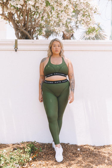 GENESIS Leggings - Dark Olive - Kate Galliano