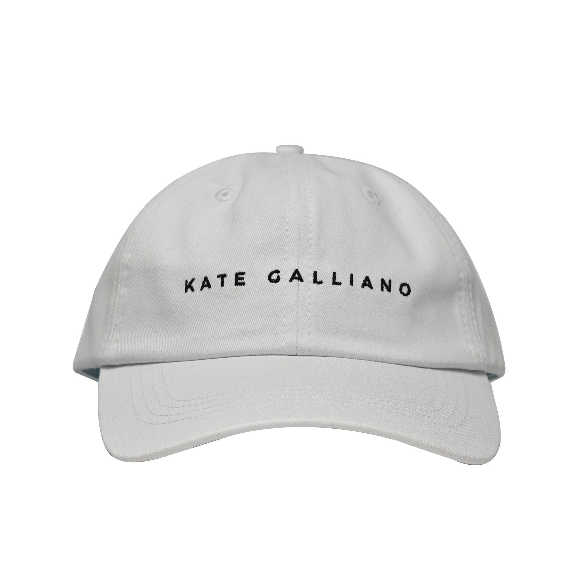 KG Logo Baseball Cap - White - Kate Galliano